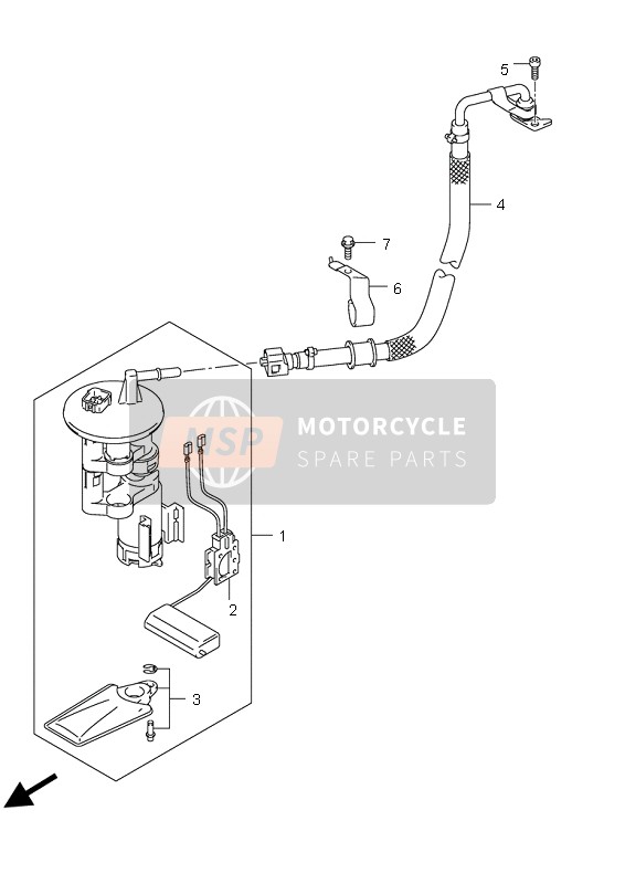 Suzuki UH200 BURGMAN 2008 Pompa di benzina per un 2008 Suzuki UH200 BURGMAN